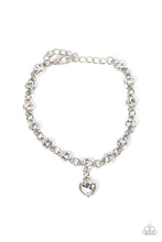 Load image into Gallery viewer, Truly Lovely - White Heart Bracelet Paparazzi
