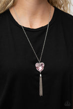 Load image into Gallery viewer, Finding My Forever - Pink Heart Necklace Paparazzi
