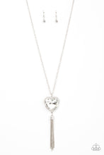 Load image into Gallery viewer, Finding My Forever - White Heart Necklace Paparazzi
