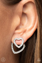 Load image into Gallery viewer, Paparazzi Ever Enamored - White Rhinestone Earring
