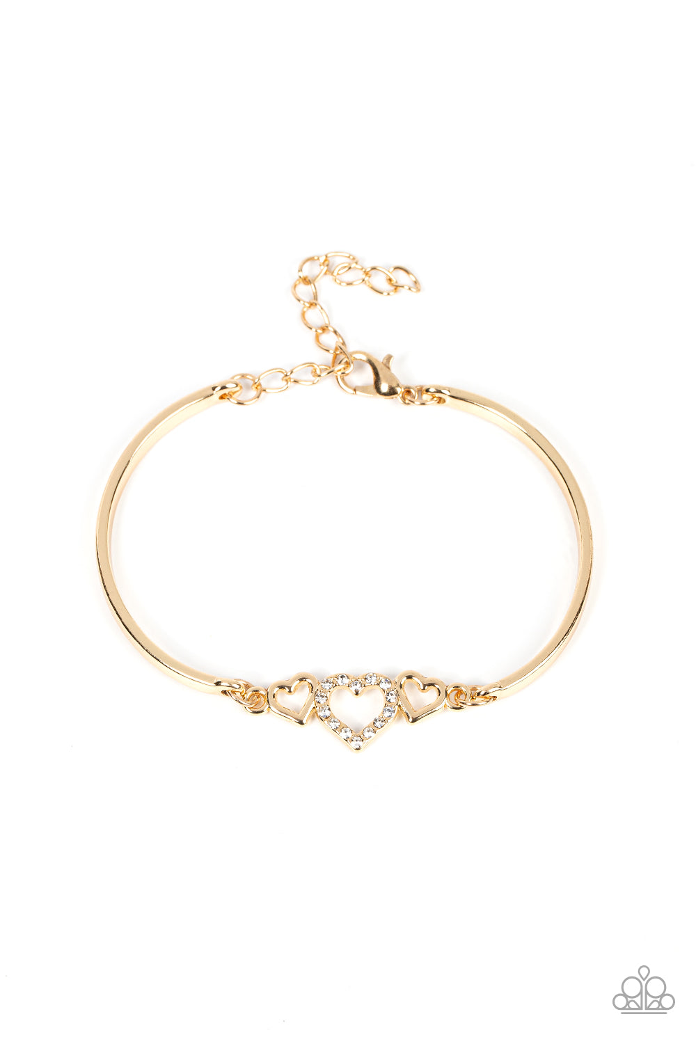 Paparazzi Cupids Confessions - Gold Bracelet