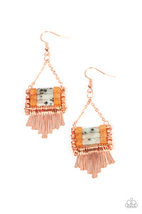 Paparazzi Riverbed Bounty - Copper Earring