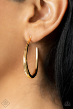 Load image into Gallery viewer, Paparazzi CURVE Your Appetite - Gold Earring
