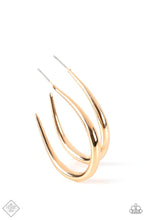 Load image into Gallery viewer, Paparazzi CURVE Your Appetite - Gold Earring
