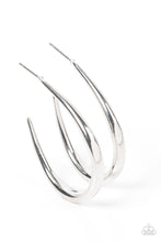 Load image into Gallery viewer, Paparazzi CURVE Your Appetite - Silver Earring
