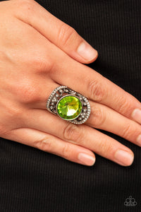 Paparazzi Galactic Garden - Green Ring