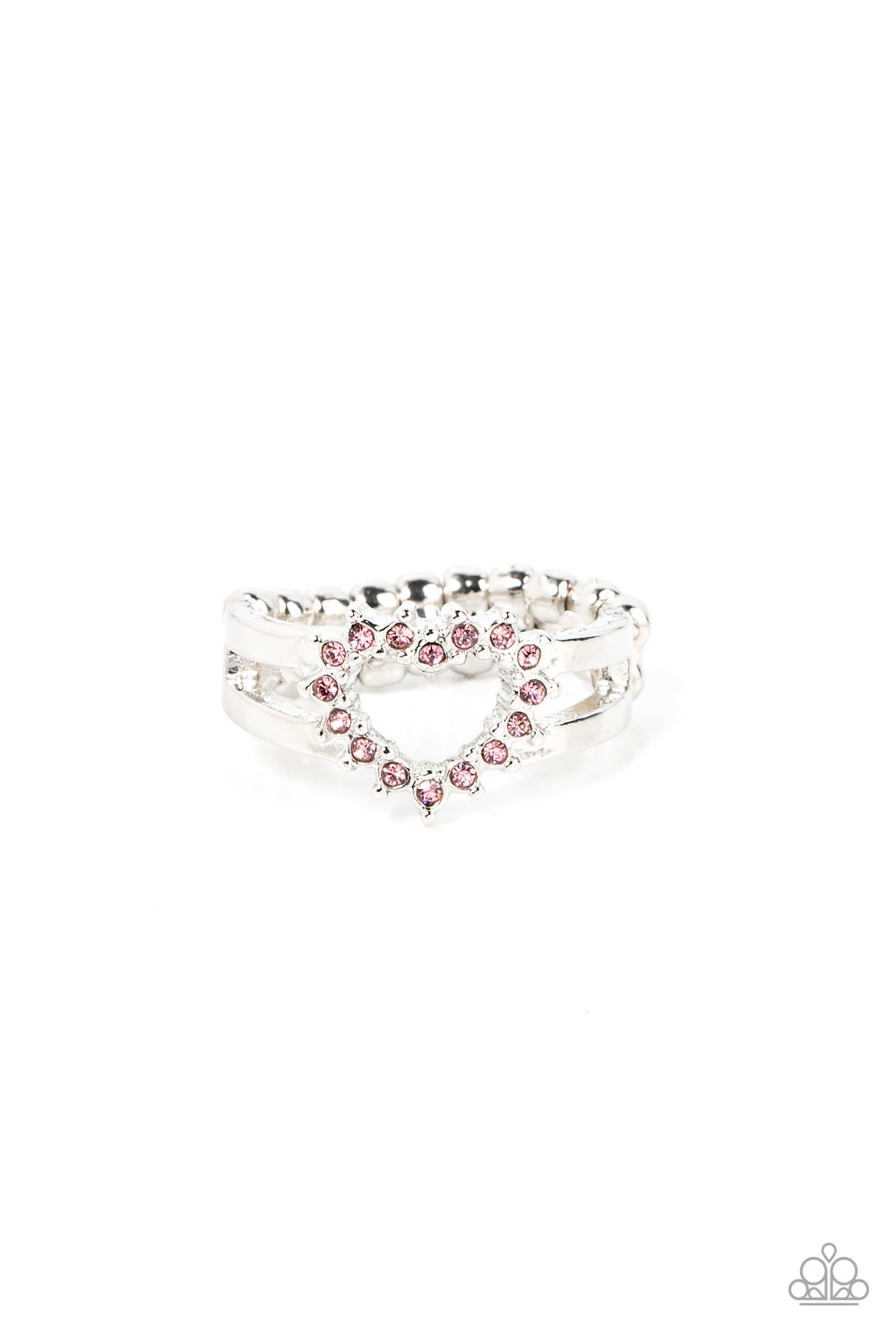 First Kisses - Pink Heart Ring Paparazzi