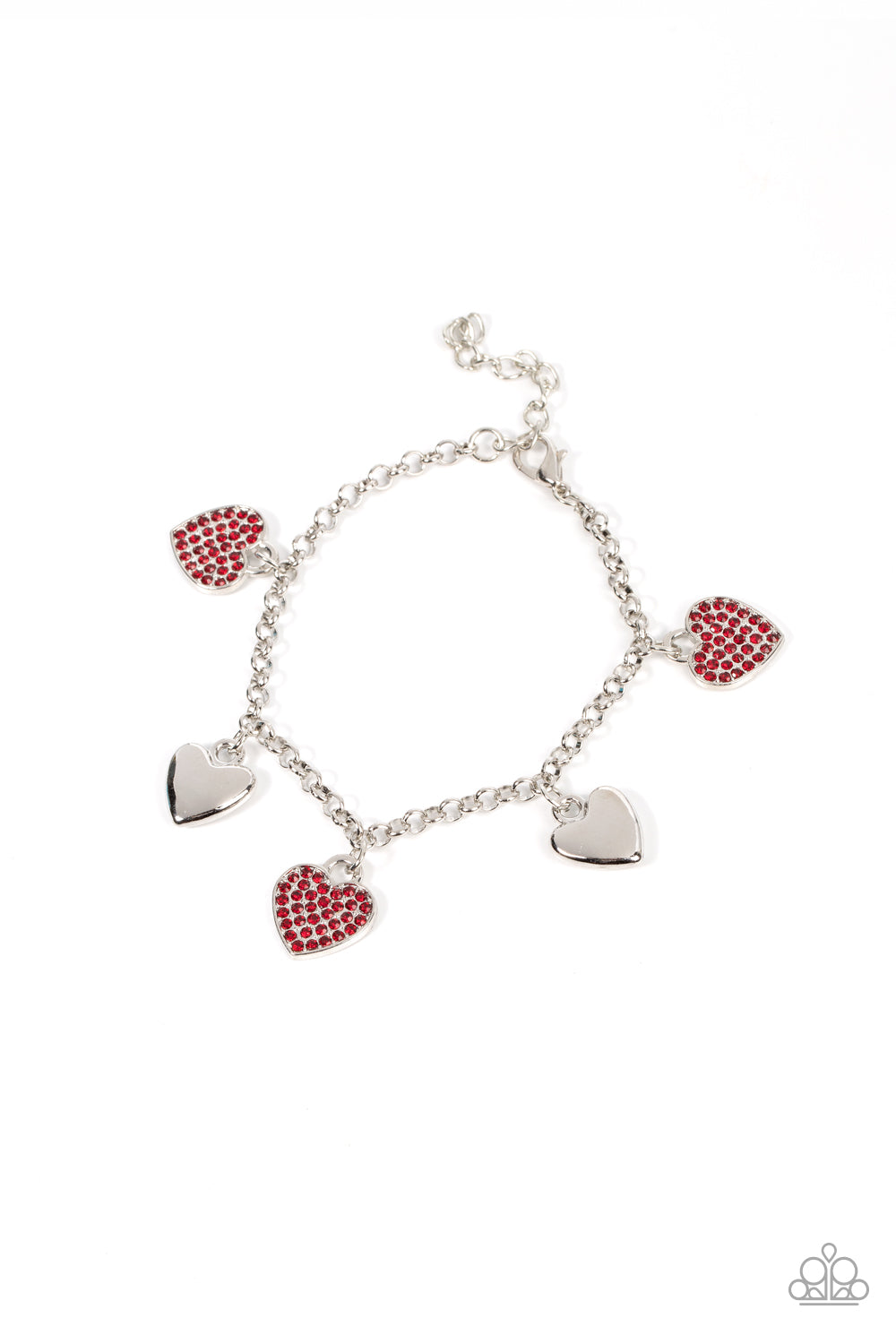 Lusty Lockets - Red Heart Bracelet Paparazzi