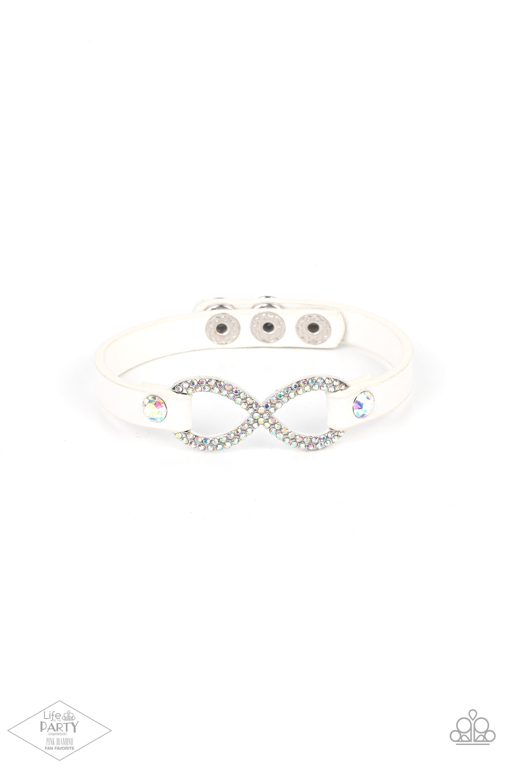 Paparazzi Innocent Till Proven GLITZY! - Multi Leather bracelet