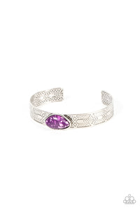 Paparazzi Gobi Glyphs - Purple Stone Bracelet