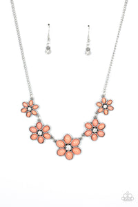 Paparazzi Prairie Party - Orange Necklace