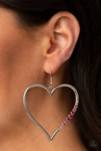 Load image into Gallery viewer, Bewitched Kiss - Multi Pink Heart Earring Paparazzi
