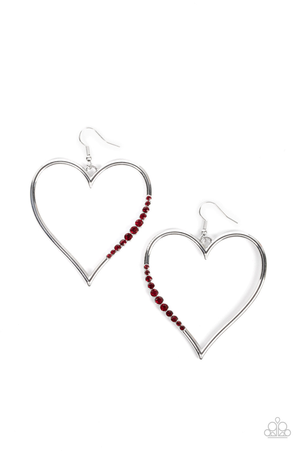 Bewitched Kiss - Red Heart Earring Paparazzi