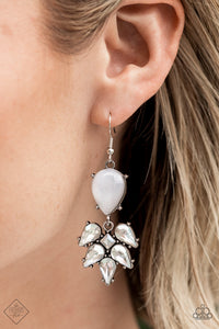 Paparazzi Ethereal Effervescence - White Earring