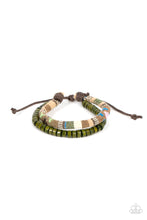 Load image into Gallery viewer, Paparazzi Pack your Poncho - Green Urban Bracelet
