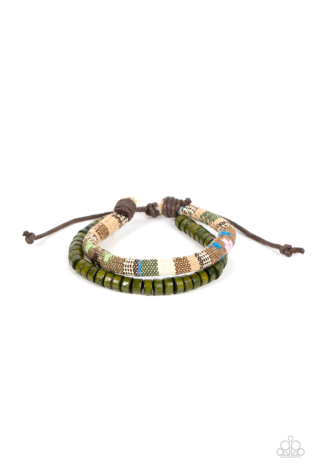 Paparazzi Pack your Poncho - Green Urban Bracelet