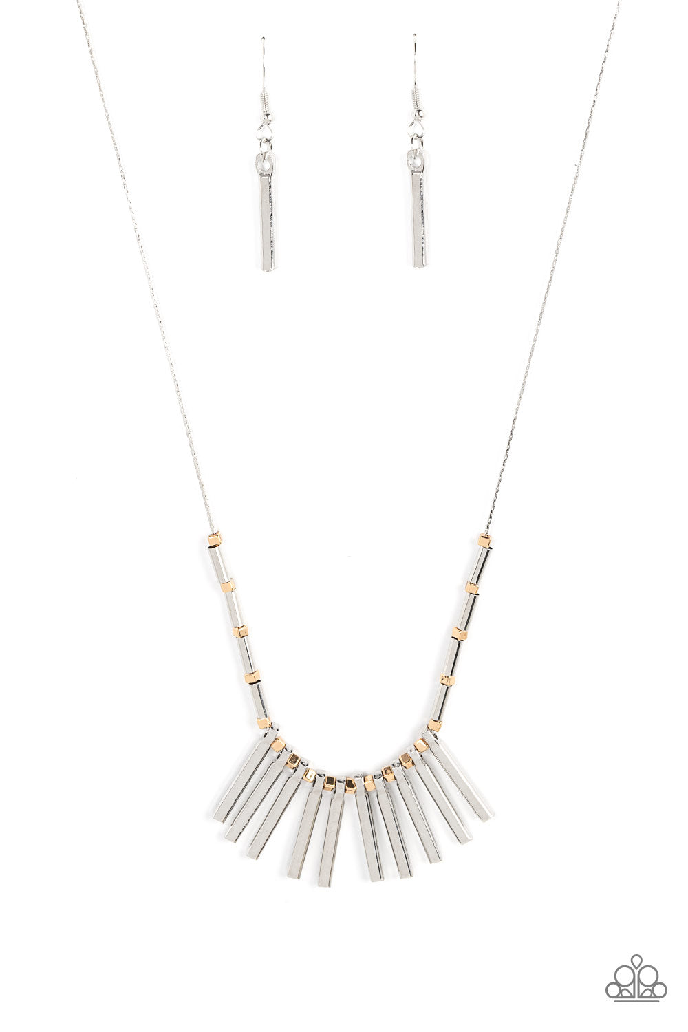 Paparazzi Rustic Hot Rod - Silver Necklace