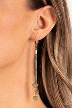 Load image into Gallery viewer, Higher Love - Brass Earring Paparazzi
