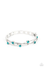 Load image into Gallery viewer, Paparazzi Slammin Sparkle - Blue Bracelet
