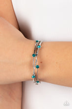 Load image into Gallery viewer, Paparazzi Slammin Sparkle - Blue Bracelet
