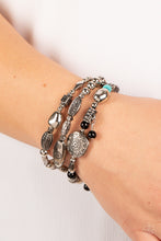 Load image into Gallery viewer, Paparazzi Western Quest - Black Bracelet
