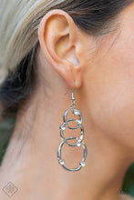 Load image into Gallery viewer, Paparazzi Revolving Radiance - White Rhinestone Earring
