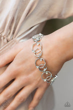 Load image into Gallery viewer, The Universe Revolves Around Me - White Rhinestone Bracelet Paparazzi
