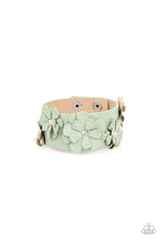 Load image into Gallery viewer, Paparazzi What Do You Pro-POSIES - Green Leather Bracelet
