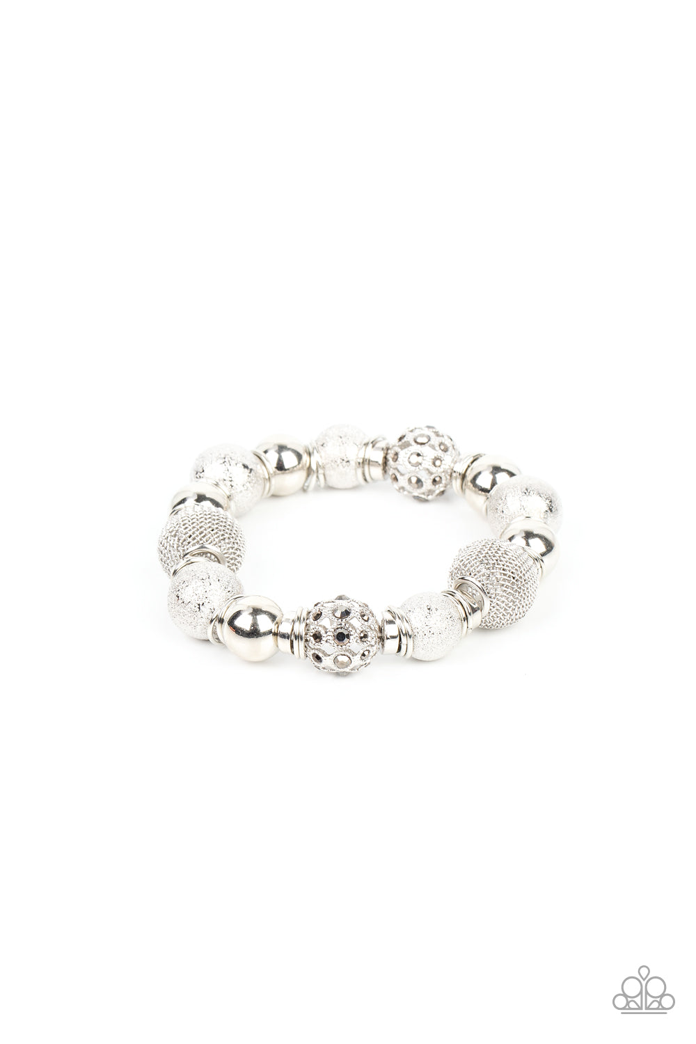 Paparazzi Totally Mesh - Silver Bracelet