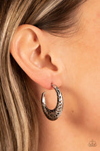 Load image into Gallery viewer, Wanderlust Wilderness - Silver Hoop Earring Paparazzi
