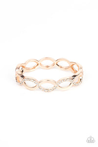 Paparazzi Tailored Twinkle - Rose Gold Bracelet