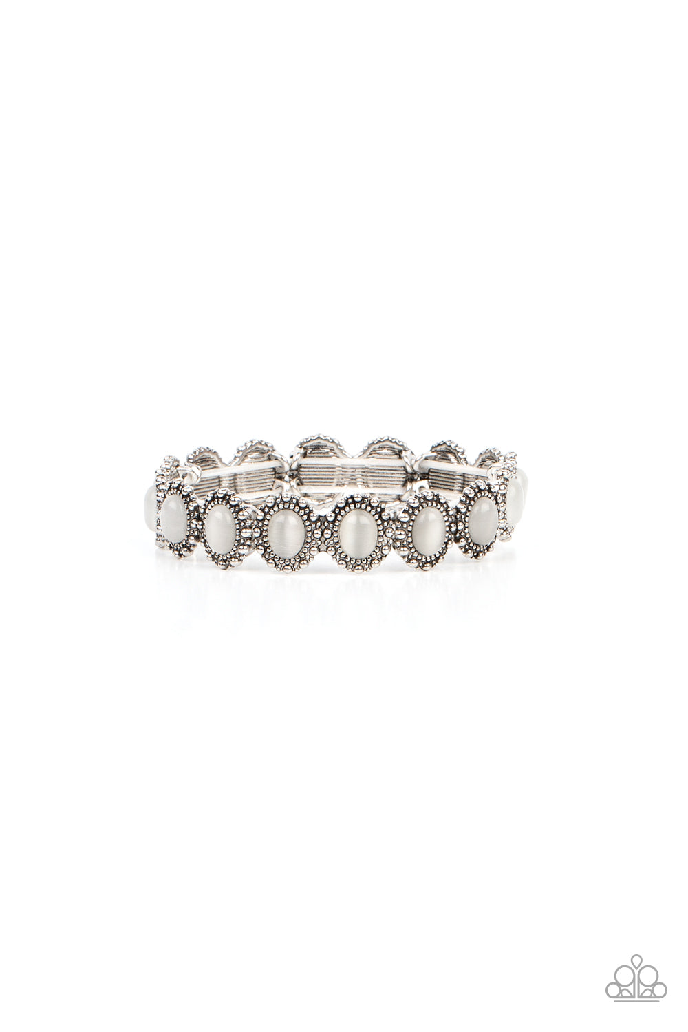 Paparazzi Sweet Oblivion - White Bracelet