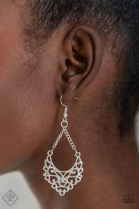 Sentimental Setting - Silver Earring Paparazzi