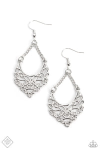 Sentimental Setting - Silver Earring Paparazzi