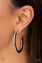 Load image into Gallery viewer, Paparazzi Learning Curve - Silver Hoop Earring
