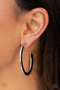 Paparazzi Learning Curve - Silver Hoop Earring