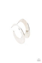 Load image into Gallery viewer, Power Curves - Silver Hoop Earring Paparazzi
