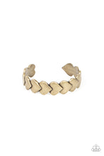 Load image into Gallery viewer, Paparazzi Hearts Galore - Brass Bracelet
