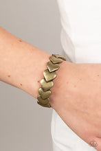 Load image into Gallery viewer, Paparazzi Hearts Galore - Brass Bracelet
