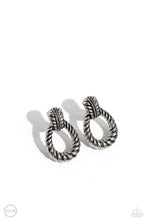 Load image into Gallery viewer, Paparazzi Roping Rodeo - Silver Clip On Earring
