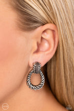 Load image into Gallery viewer, Paparazzi Roping Rodeo - Silver Clip On Earring
