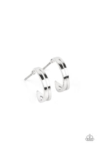 Paparazzi SMALLEST of Them All - Silver Tiny Hoop Earring