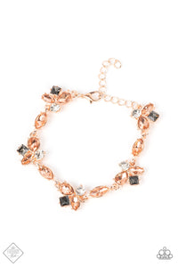 Colorful Captivation - Rose Gold Bracelet Paparazzi