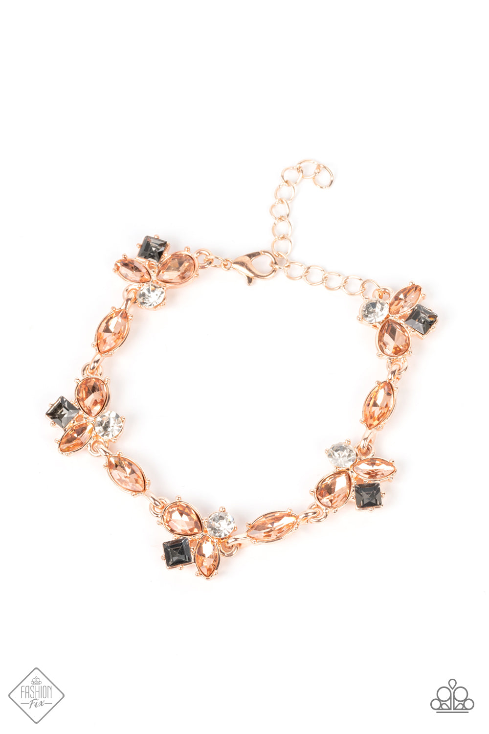 Colorful Captivation - Rose Gold Bracelet Paparazzi