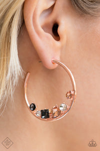 Attractive Allure - Rose Gold Hoop Earring Paparazzi