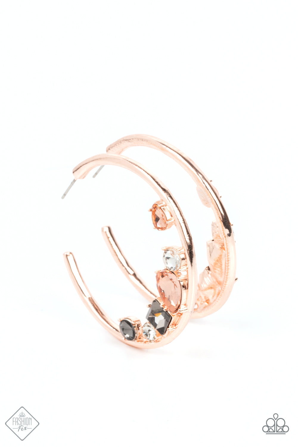 Attractive Allure - Rose Gold Hoop Earring Paparazzi