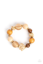 Load image into Gallery viewer, Paparazzi Happily Homespun - Brown Wood Bracelet
