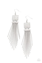 Load image into Gallery viewer, Paparazzi Dramatically Deco - White Rhinestone Earring
