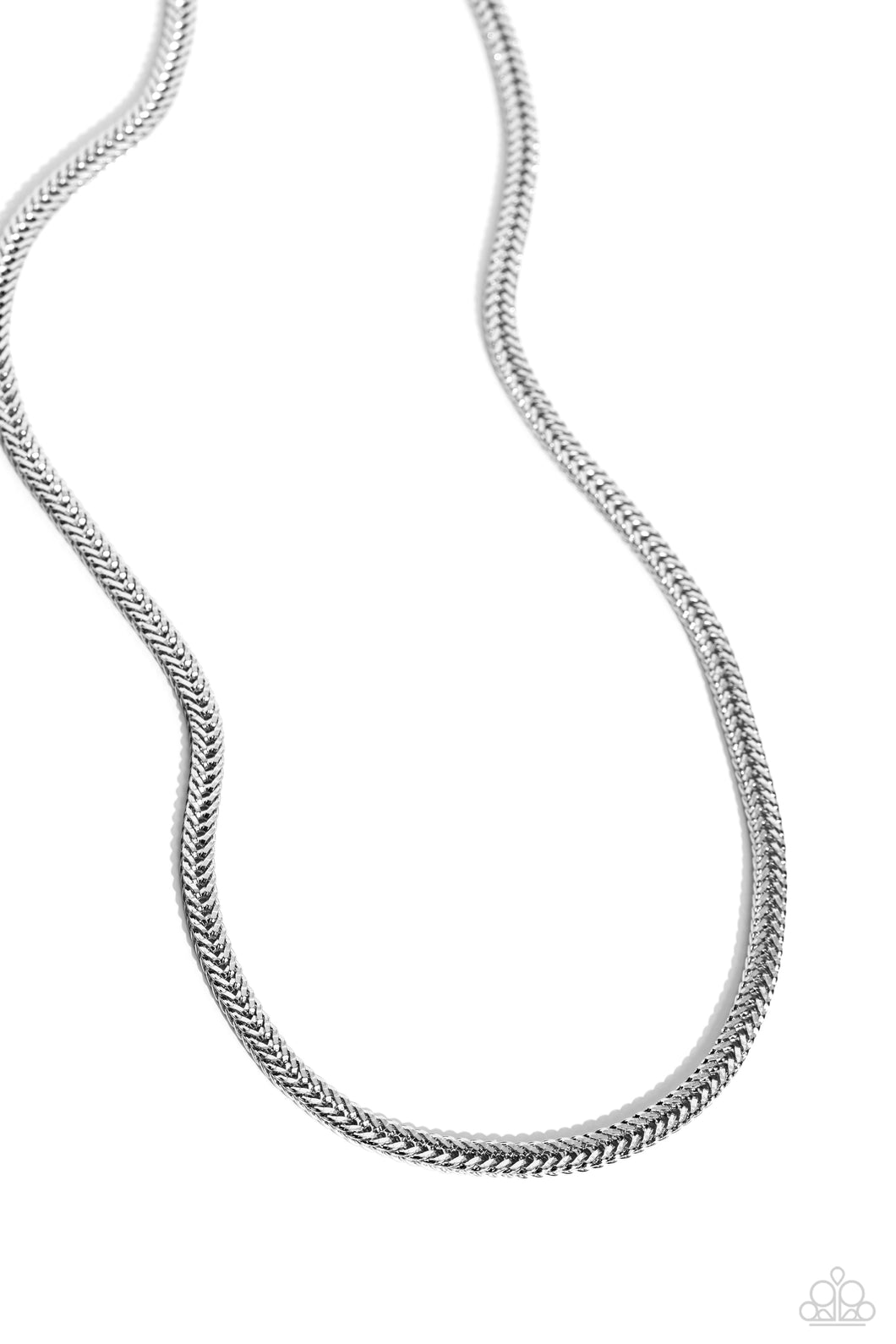Paparazzi Downtown Defender - Silver Necklace