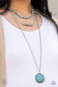 Paparazzi Sahara Symphony - Turquoise Necklace